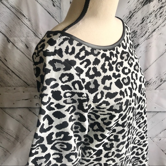Marc New York Leopard Print Top Size Medium - Picture 2 of 9